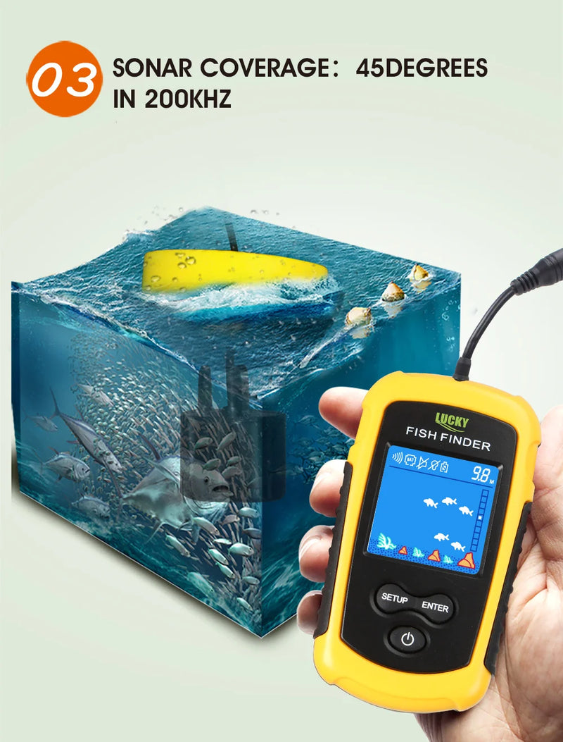 Sonar portatil para pescaria
